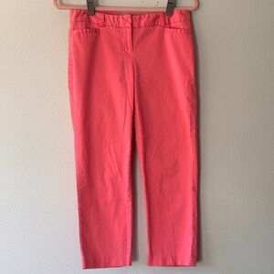 Van Heusen Studio Women's Capri Pants Cute Flamingo Pink Size 2 Mid Rise Stretch